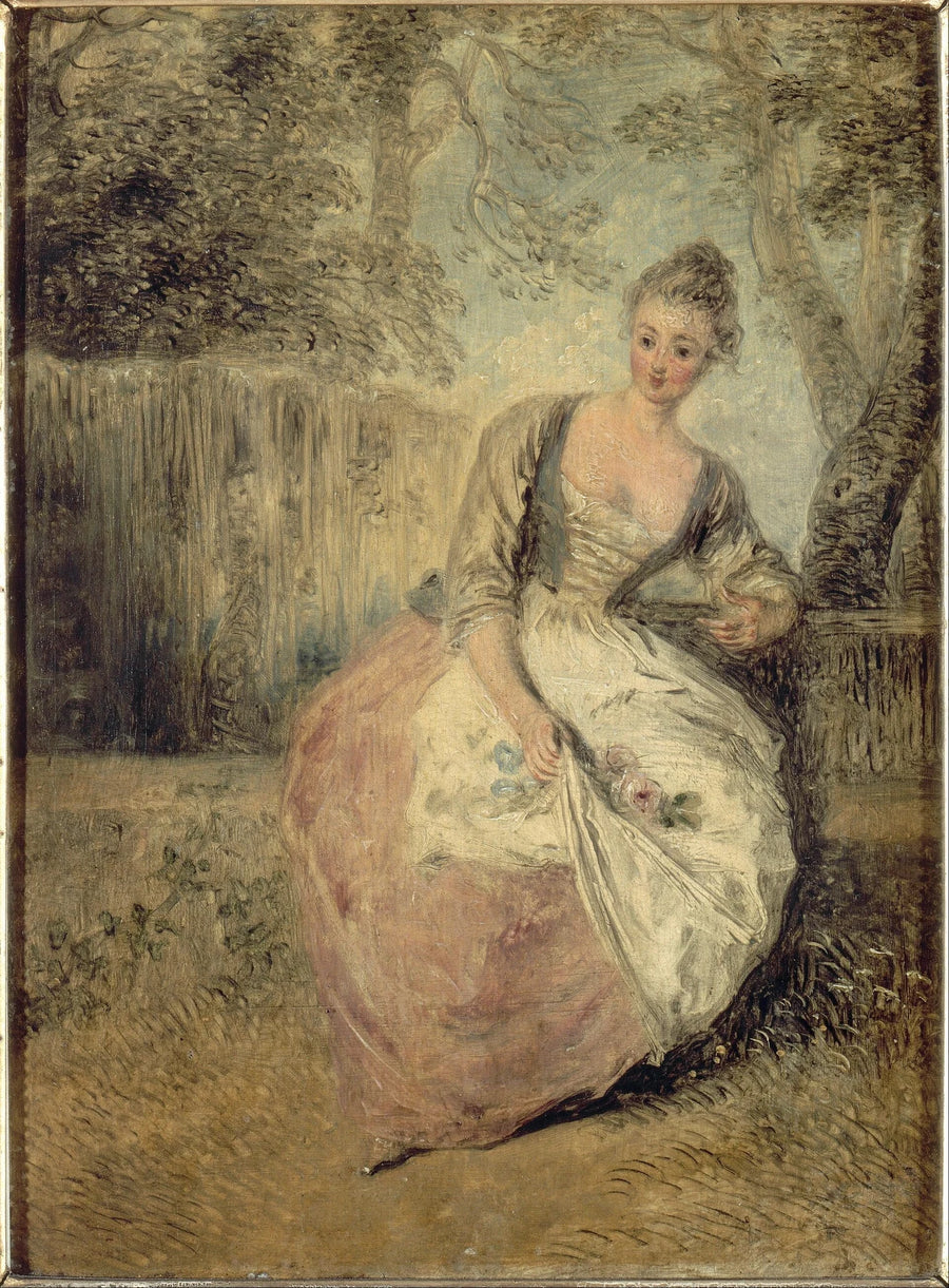 L’Amante inquiète - Antoine Watteau