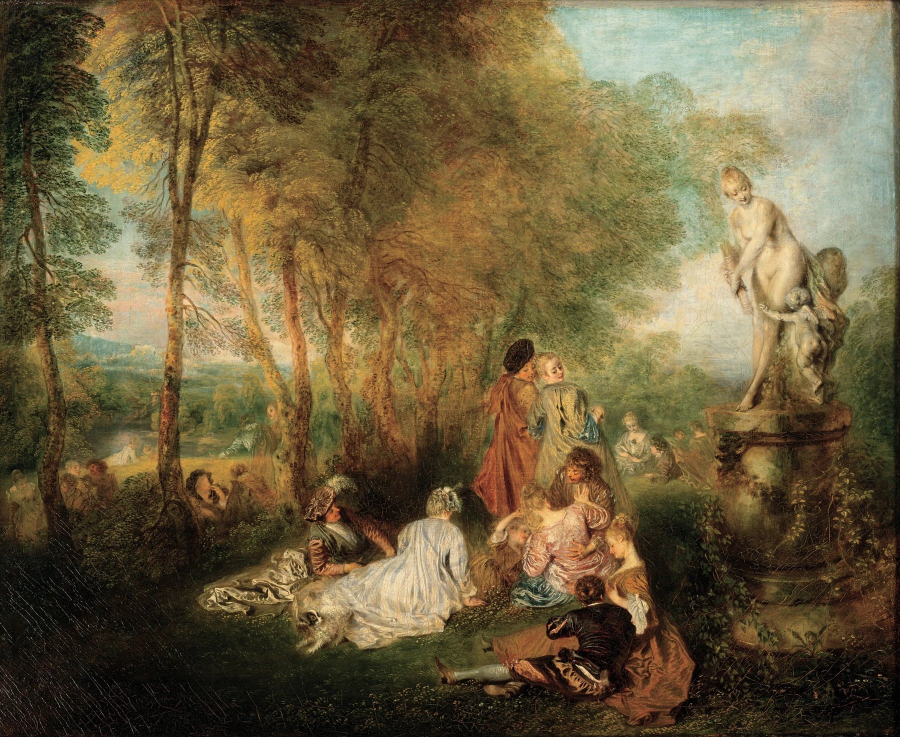 La Fête de l’Amour, peinture d’Antoine Watteau