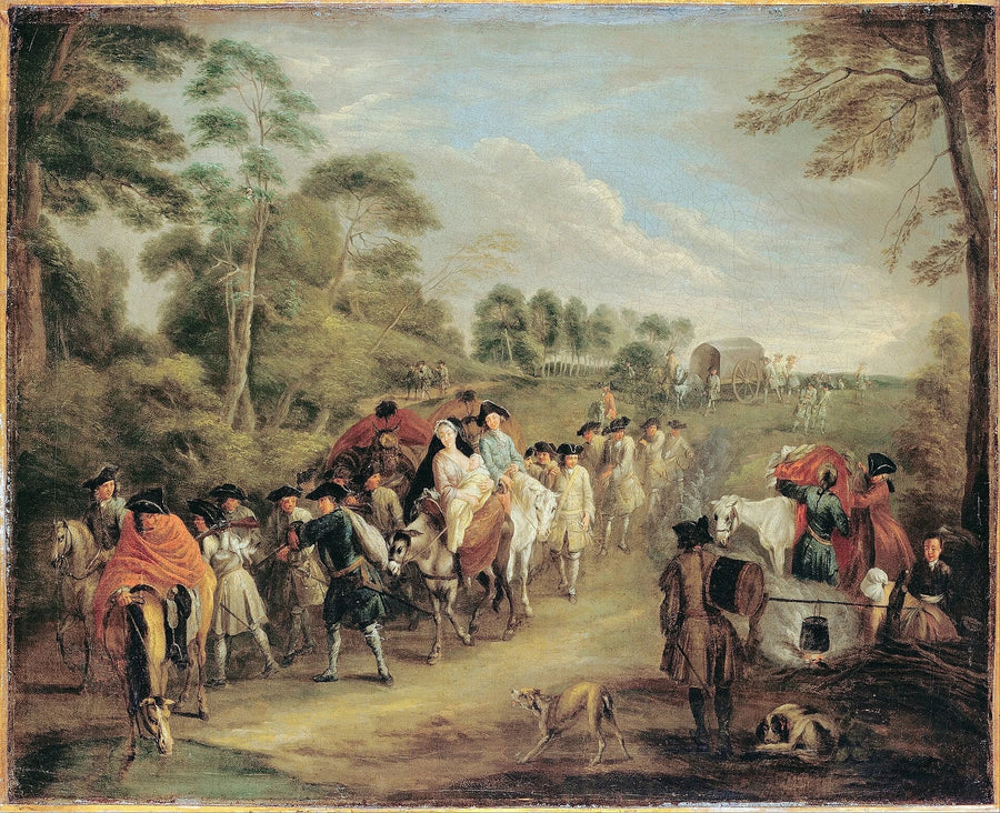 Soldats en marche - Antoine Watteau