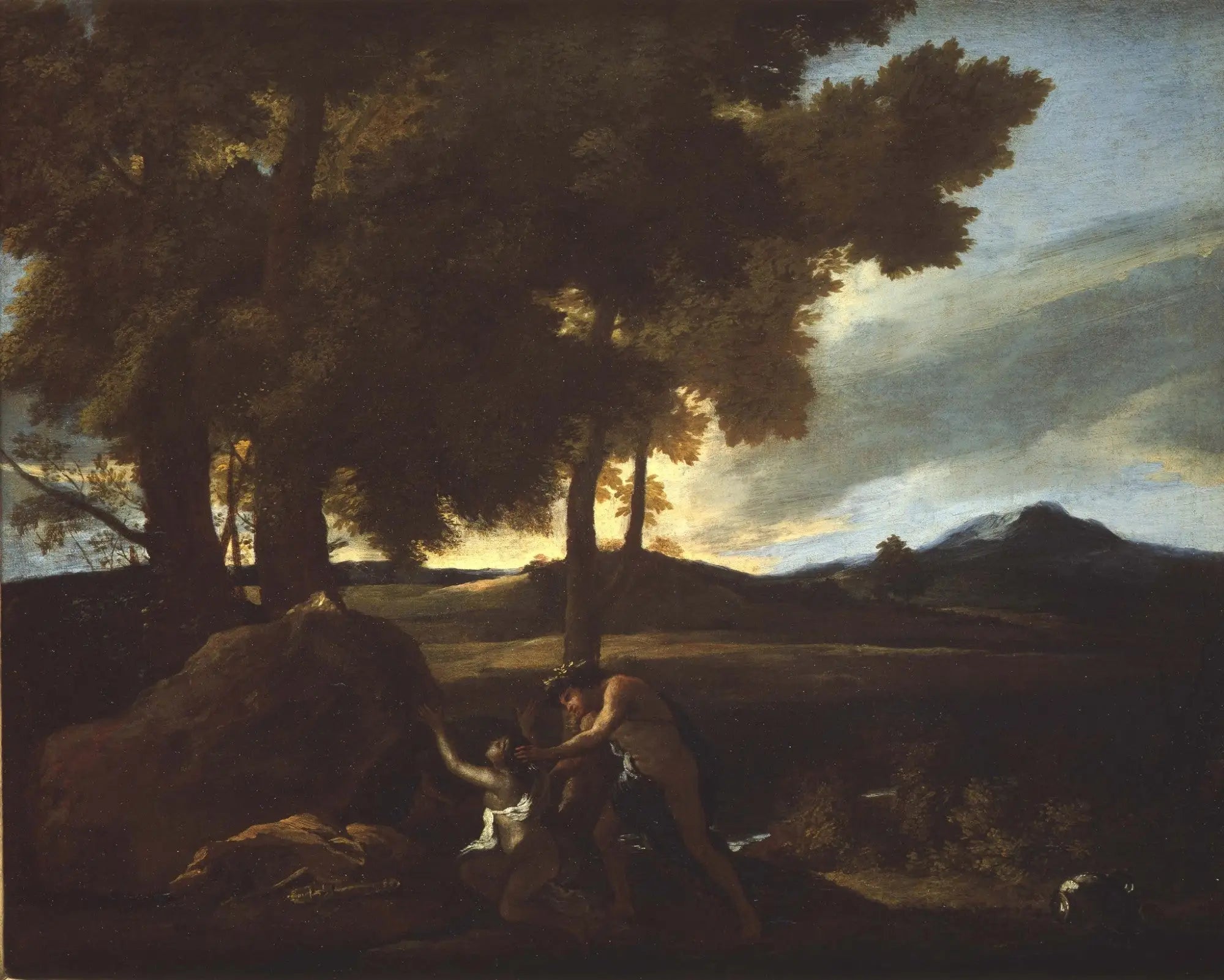 Apollon et Daphné - Nicolas Poussin image 1 copie peinte à la main à l’huile