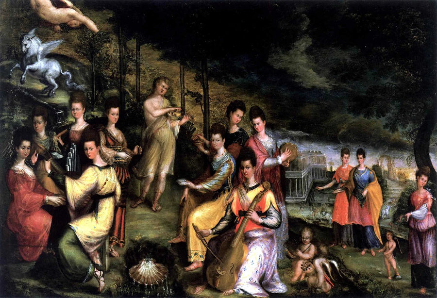 Apollon et les Muses - Lavinia Fontana image 1 reproduction d’œuvre d’art à l’huile