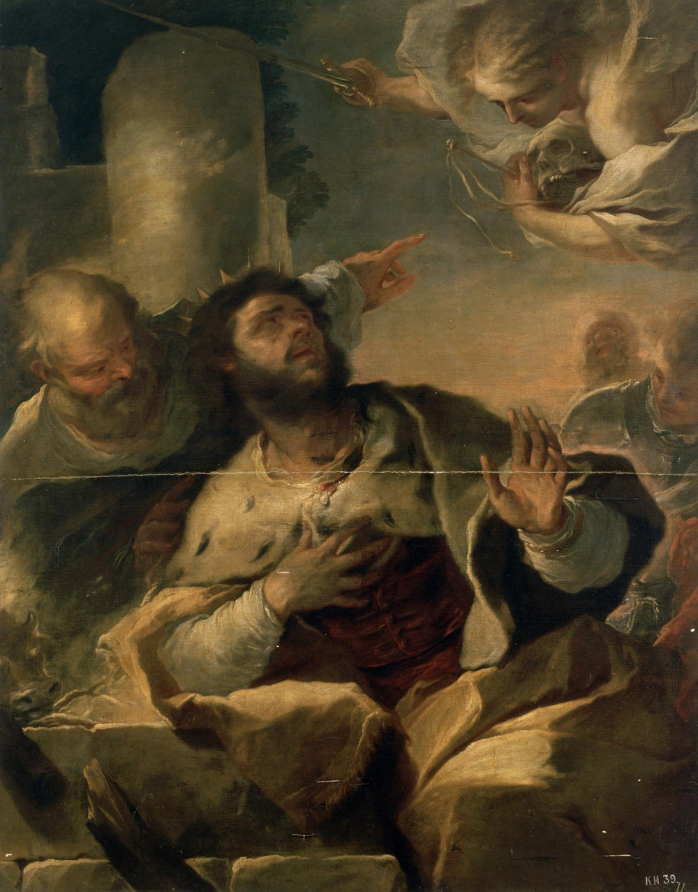 Apparition de l’ange au roi David - Luca Giordano - Alpha Reproduction