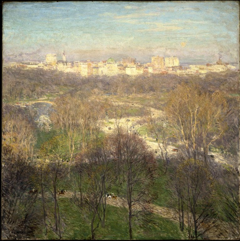 Après-midi de début de printemps: Central Park - Willard Metcalf - Alpha Reproduction