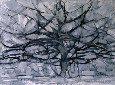 Reproduction du tableau « Arbre argenté - Piet Mondrian » par Alpha Reproduction en peinture à l’huile