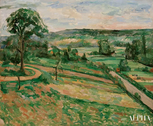 Arbre au détour d'un virage - Paul Cézanne - Reproductions de tableaux et peintures haut de gamme