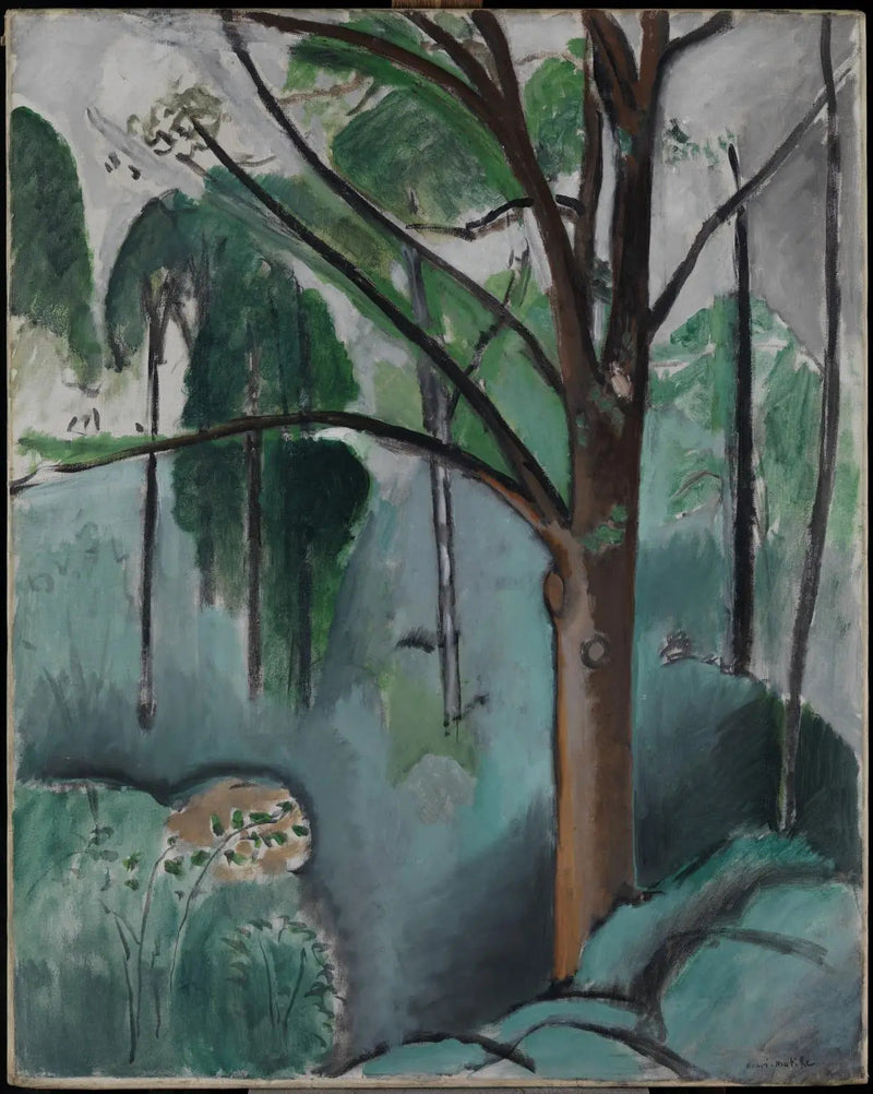 ต้นไม้ใกล้บึง Trivaux - Henri Matisse