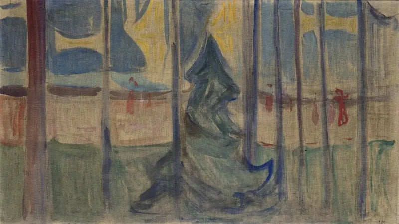 ต้นไม้ใกล้ทะเล (Frise Reinhardt) - Edvard Munch
