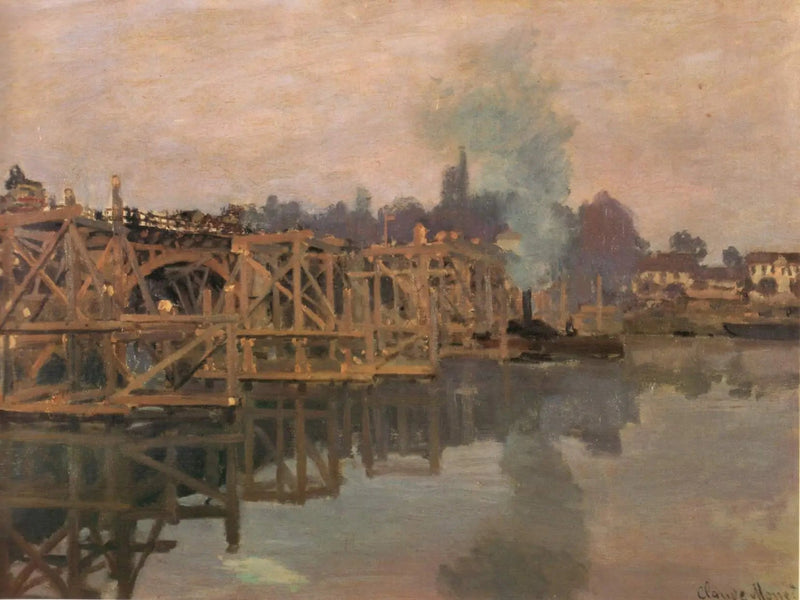 อาร์ฌ็องเตย, สะพานที่กำลังซ่อมแซม - Claude Monet