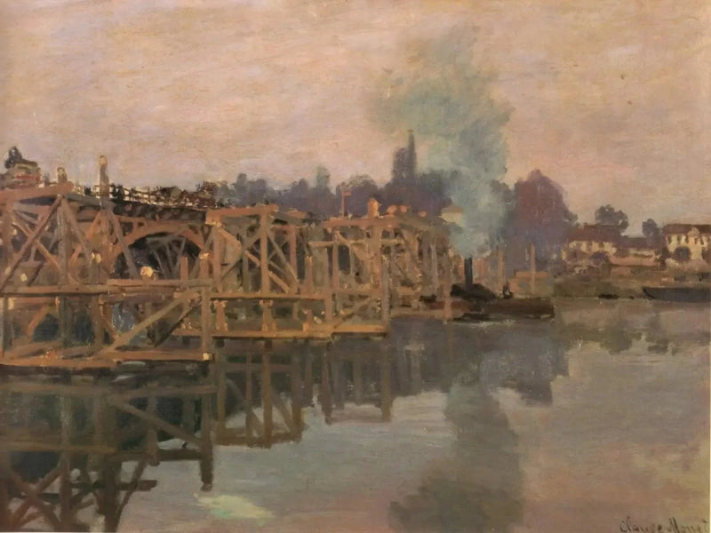 Argenteuil สะพานที่กําลังซ่อมแซม W194 - Claude Monet