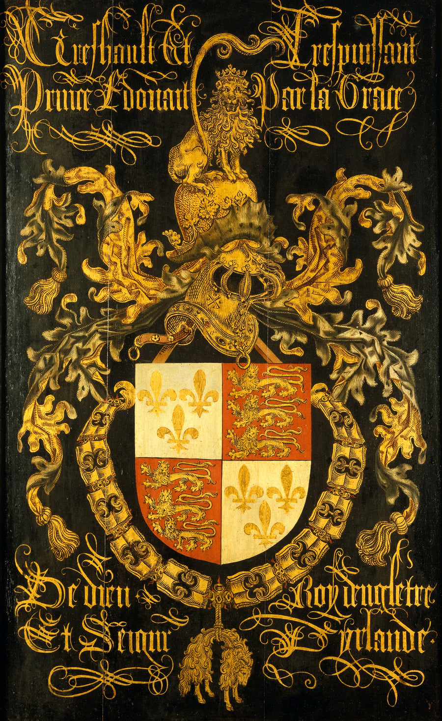 Armoiries d'Édouard IV (1442-1483), roi d'Angleterre, en sa qualité de chevalier dans l'ordre de la Toison d'Or - Pierre Coustain