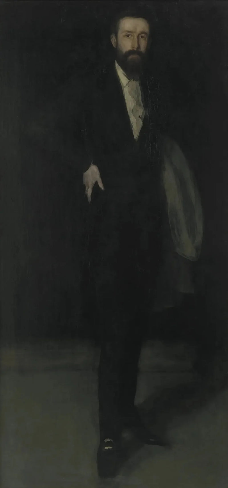 การจัดเรียงในสีดำ: ภาพเหมือนของ F. R. Leyland - James Abbott McNeill Whistler