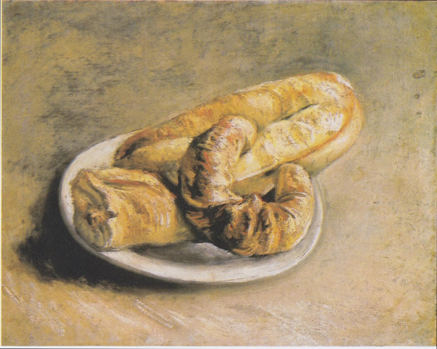 ภาพนิ่ง, จานที่มีขนมปัง - Vincent van Gogh