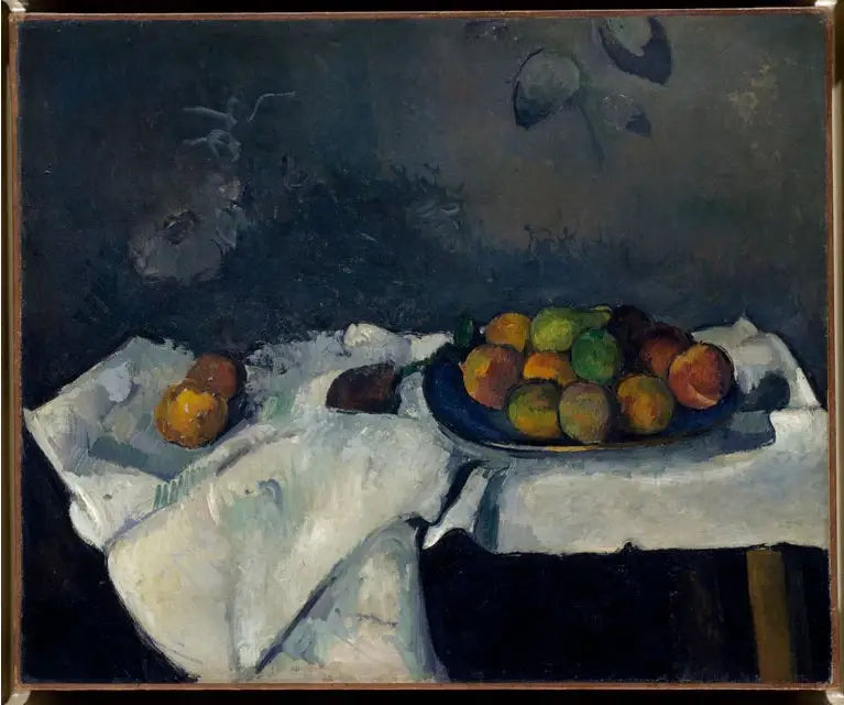 Reproduction du tableau « Assiette de pêches - Paul Cézanne » par Alpha Reproduction en peinture à l’huile