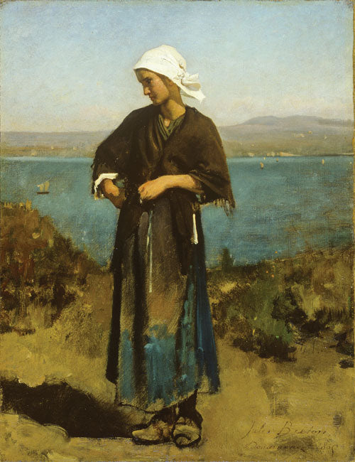 Au bord de la mer - Jules Breton - Alpha Reproduction