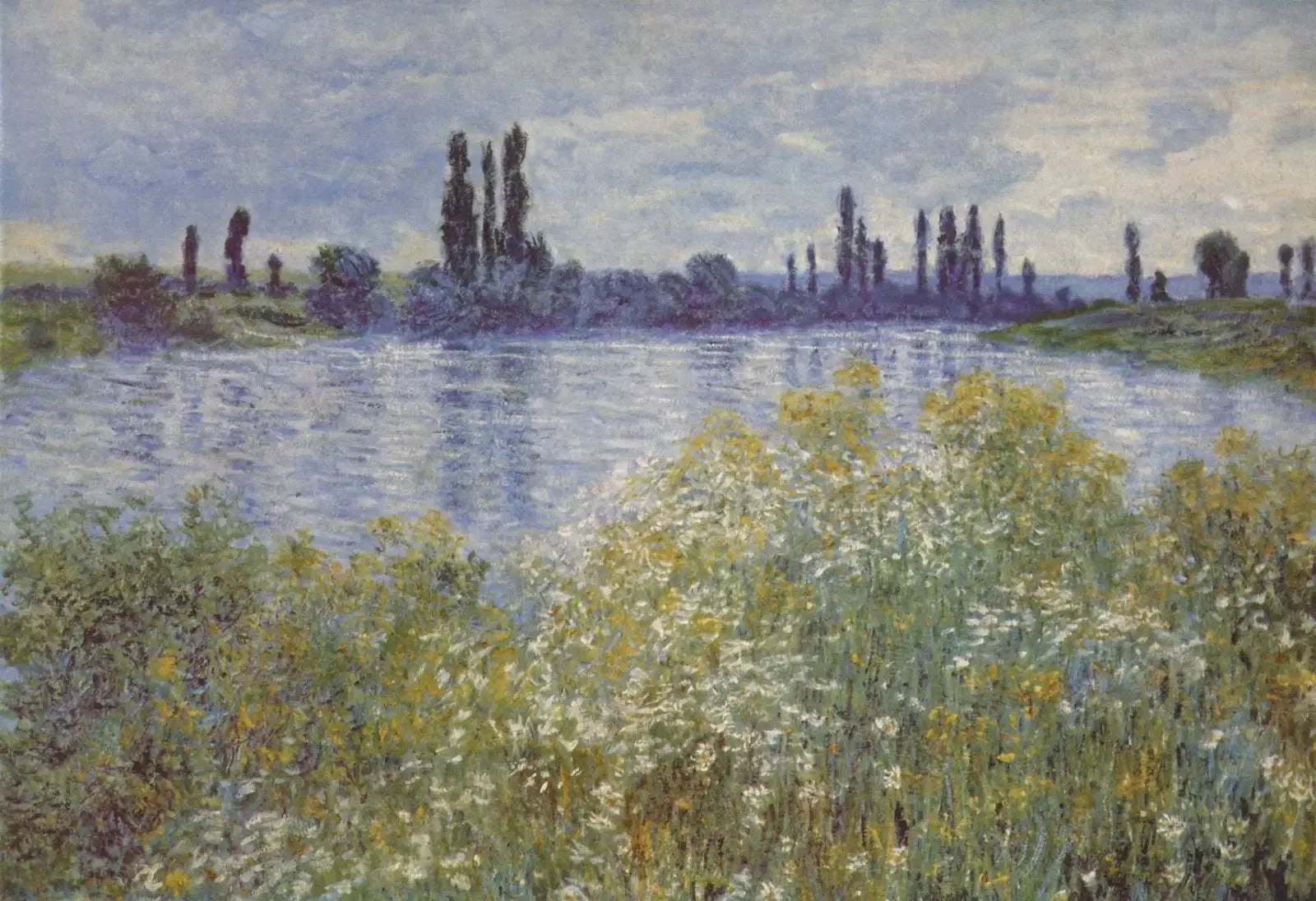Au Bord de la Seine, près de Vétheuil - Claude Monet image 1 reproduction de peinture à l’huile