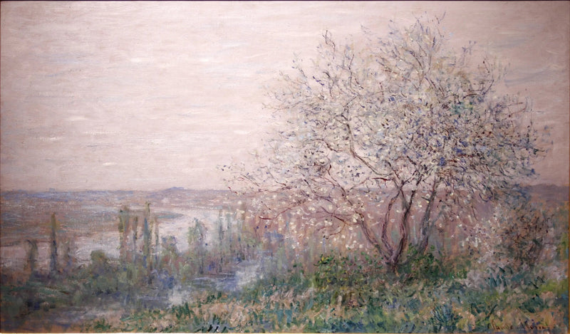 เหนือ Vétheuil, ผลของฤดูใบไม้ผลิ - Claude Monet