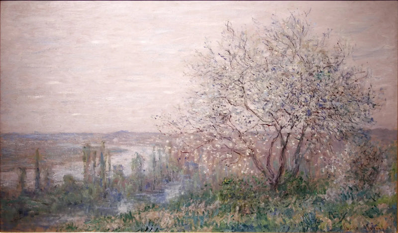 เหนือ Vétheuil, ผลของฤดูใบไม้ผลิ - Claude Monet