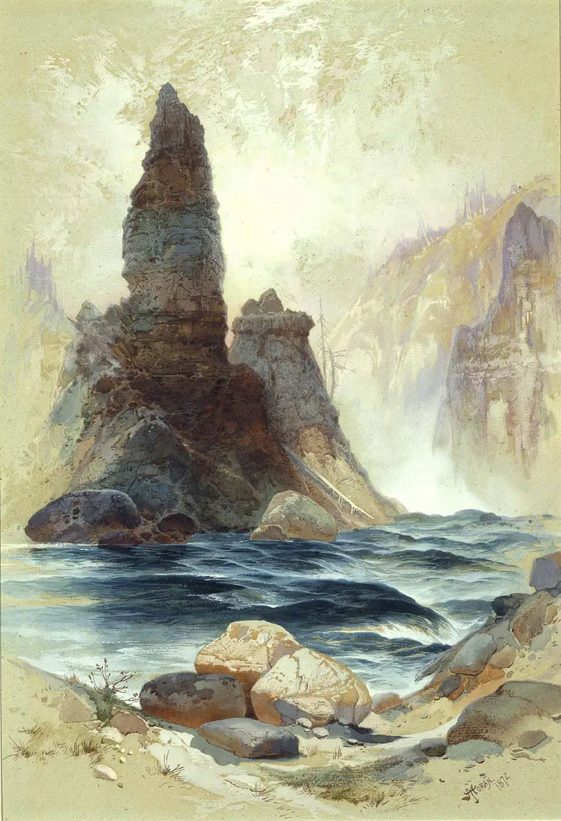 เหนือ น้ำตก Tower, Yellowstone - Thomas Moran