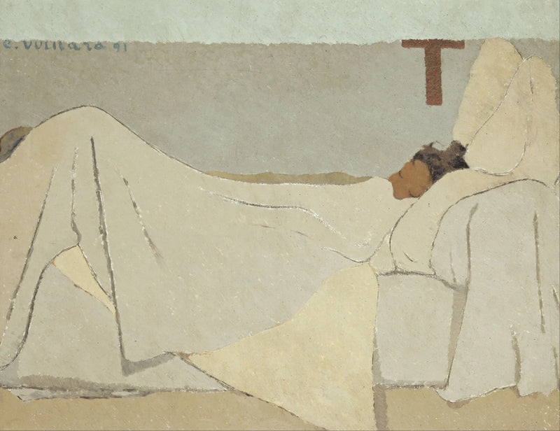 บนเตียง - Édouard Vuillard