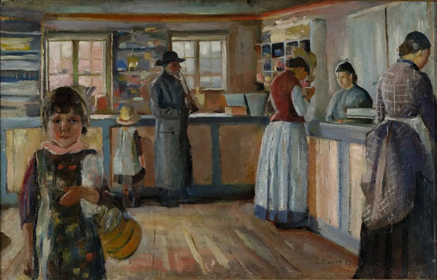 ที่ร้านใน Vrengen - Edvard Munch