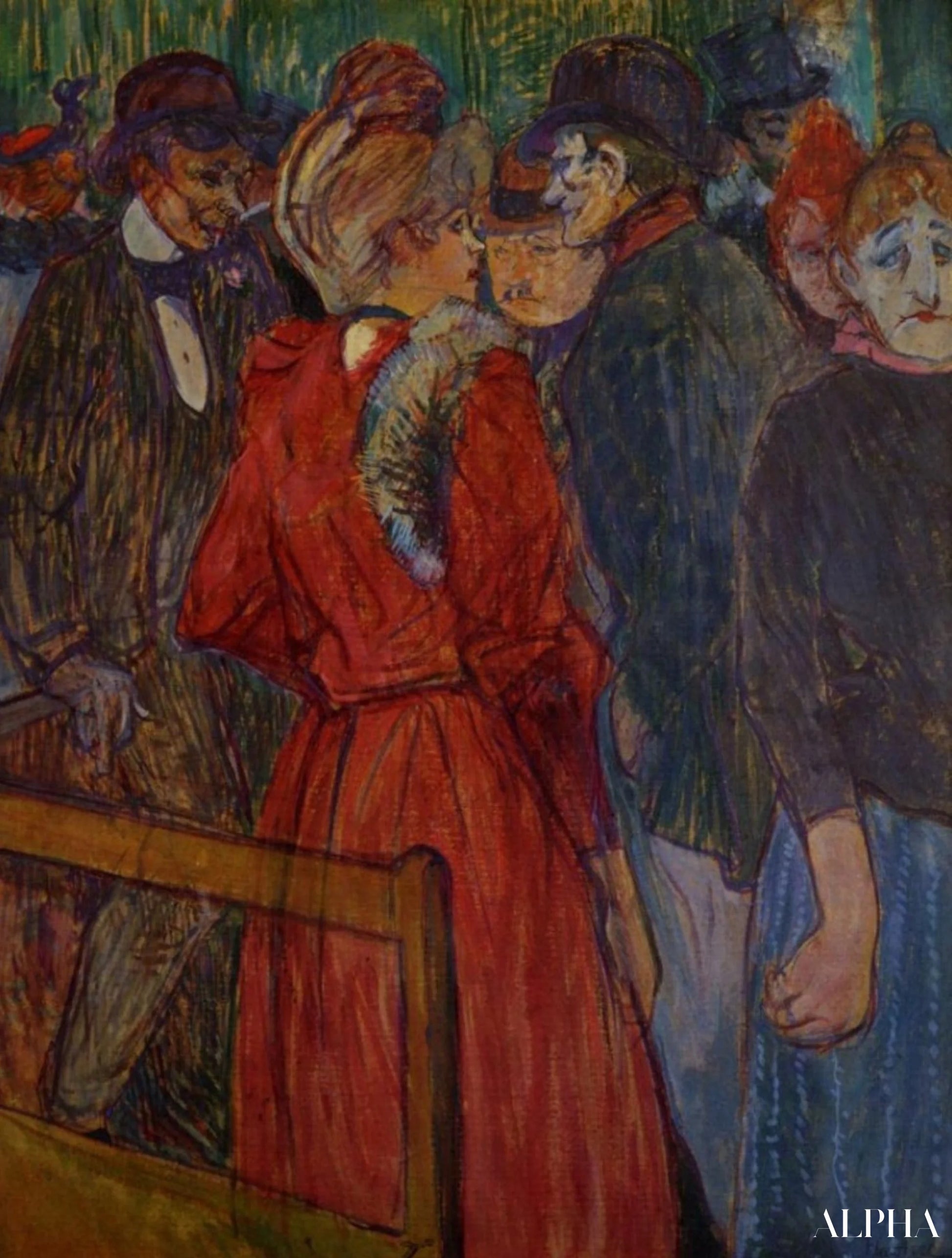 Au Moulin de la Galette - Toulouse Lautrec - Reproductions de tableaux et peintures haut de gamme
