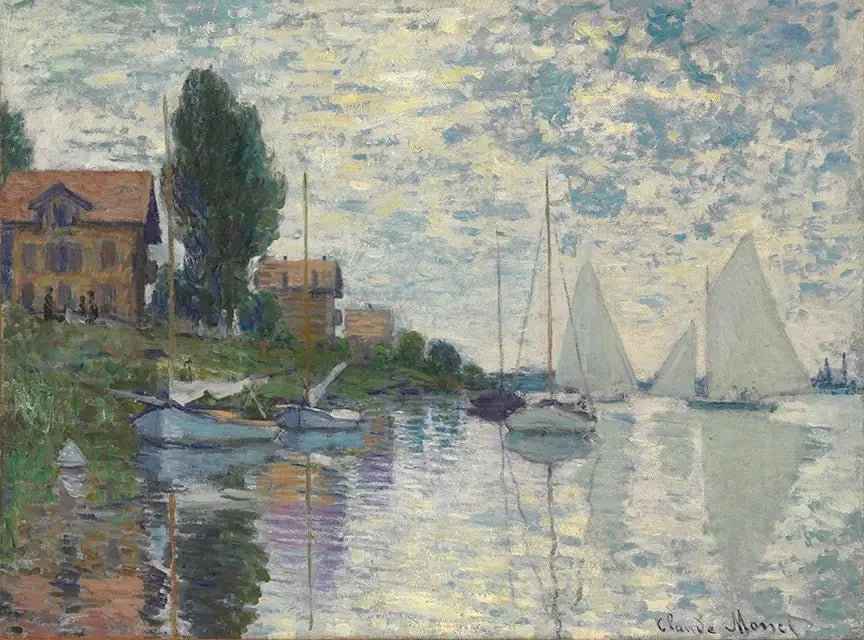 Au Petit-Gennevilliers W337 par Claude Monet, 1874, collection privée