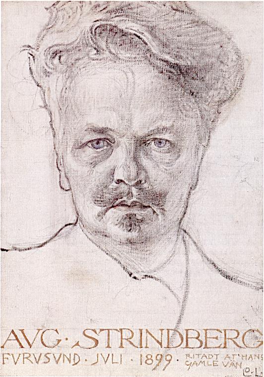 Portrait d’August Strindberg - Carl Larsson