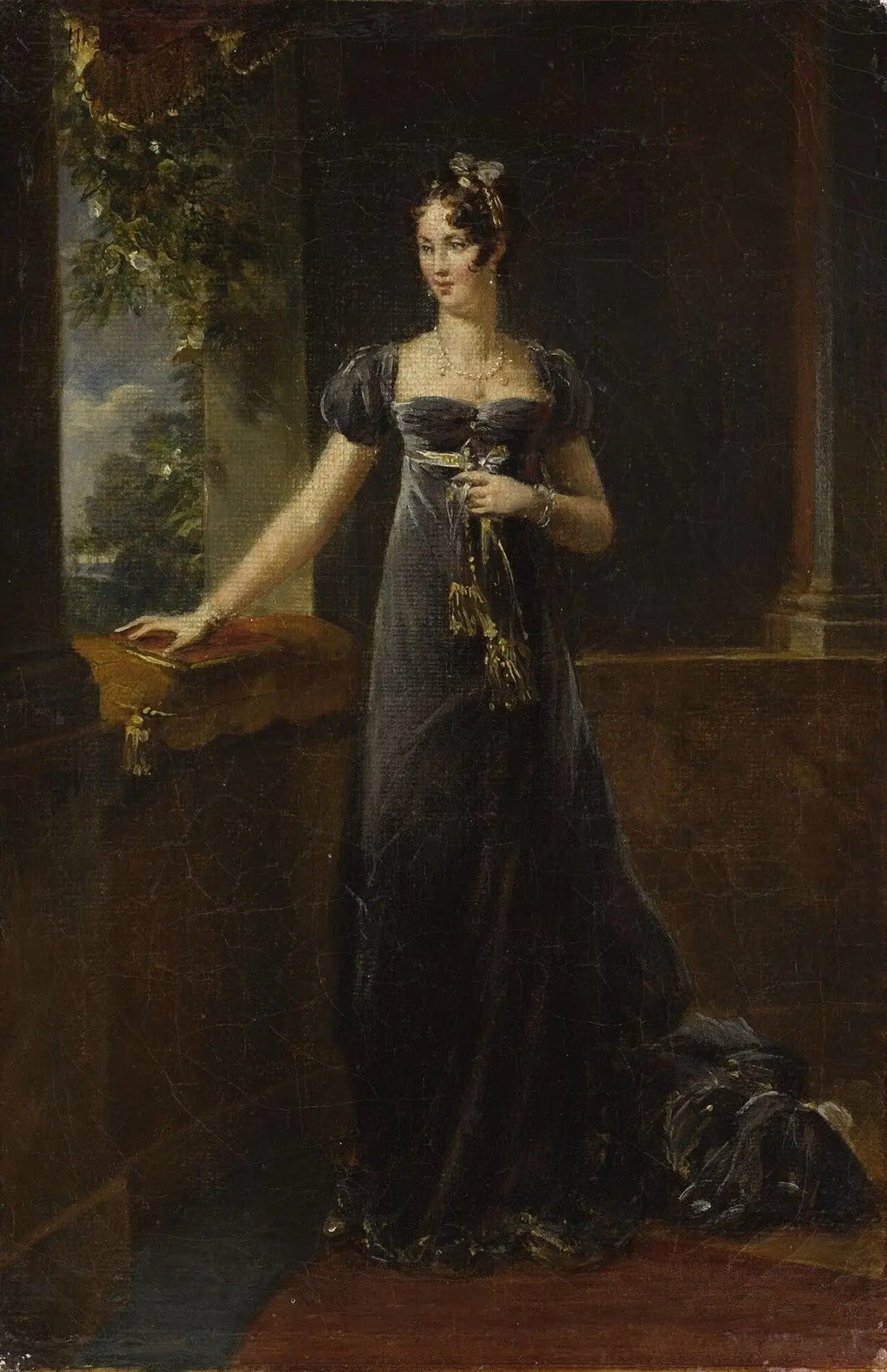 Auguste-Amélie de Bavière, vice-reine d'Italie - François Gérard image 1 reproduction d’œuvre d’art à l’huile