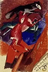 Aus den Jagdgefilden des Prinzen Jussuff - Franz Marc image 1 copie de tableau peinte à la main