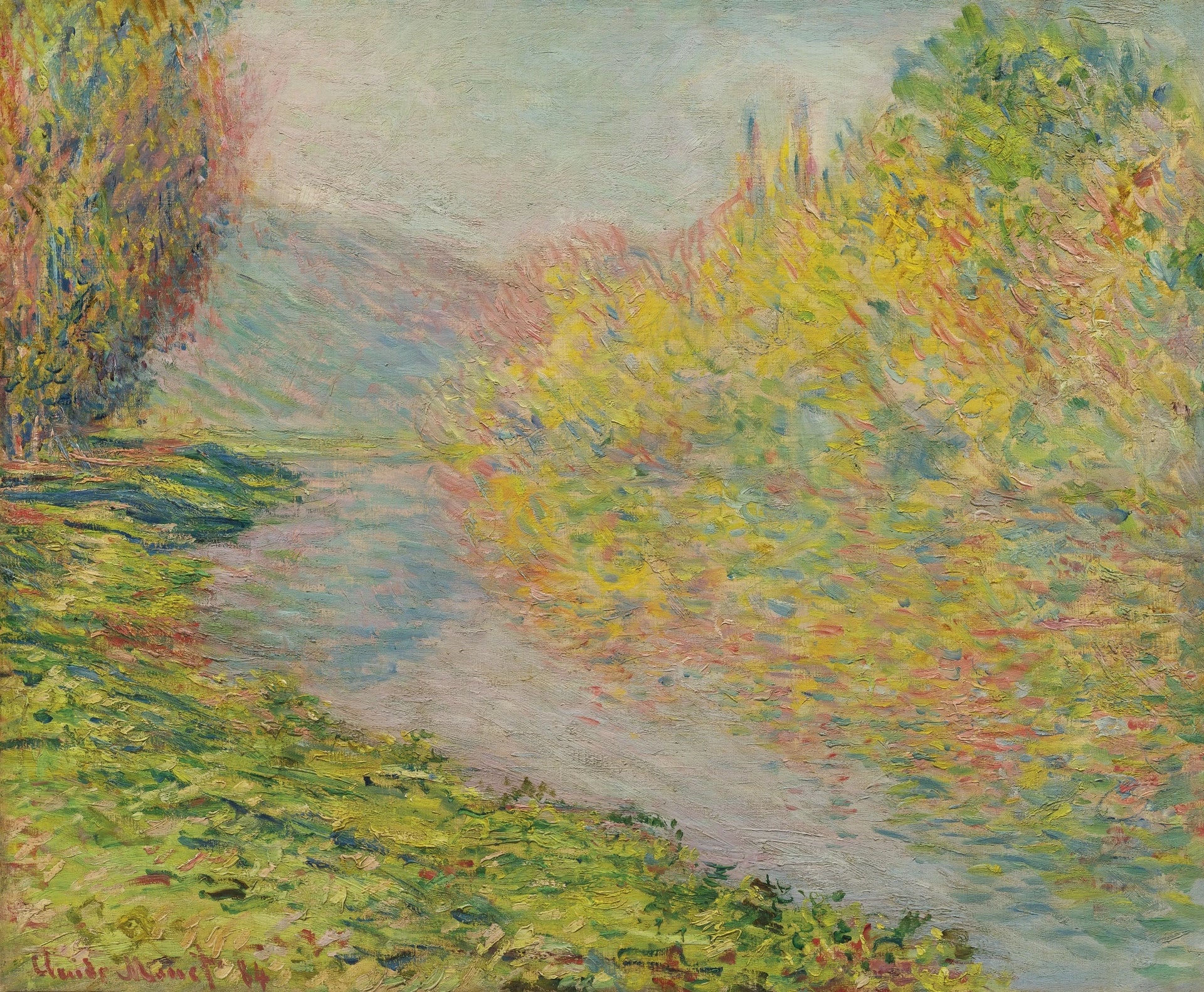 Automne à Jeufosse W916 par Claude Monet, 1884