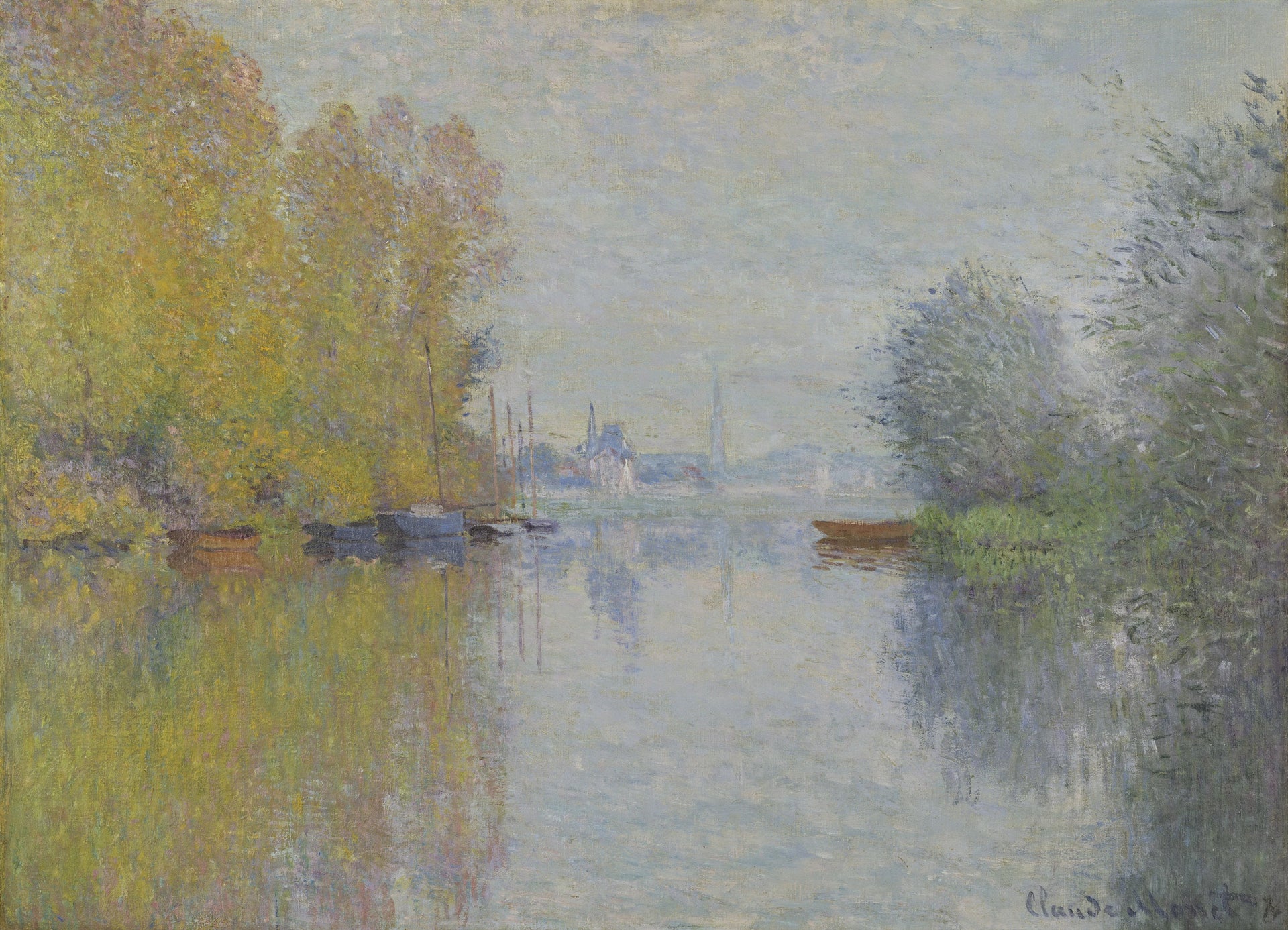 Automne sur la Seine, Argenteuil W291 par Claude Monet, 1873, High Museum of Art