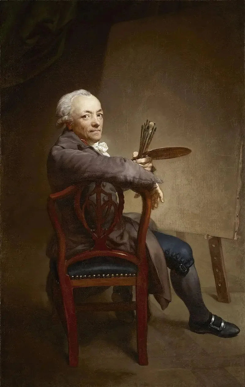 Autoportrait à 58 ans - Anton Graff image 1 copie peinte à la main à l’huile