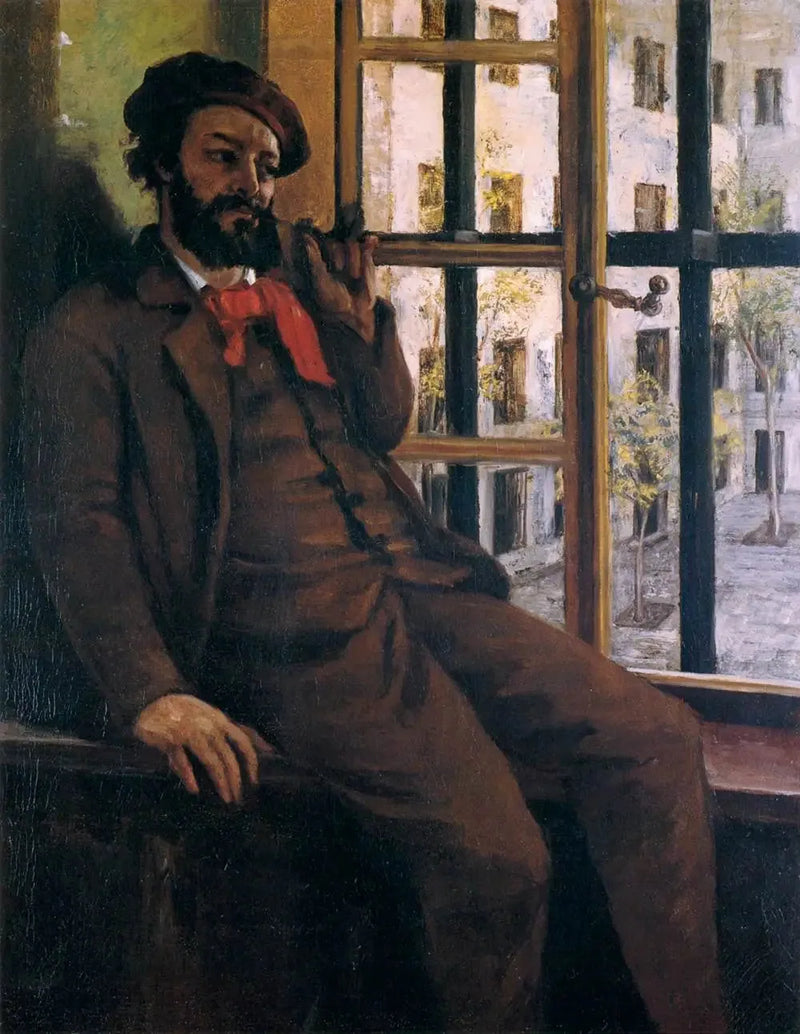 ภาพเหมือนตัวเองที่ Sainte-Pélagie - Gustave Courbet
