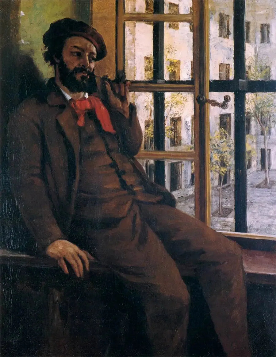 ภาพเหมือนตัวเองที่ Sainte-Pélagie - Gustave Courbet
