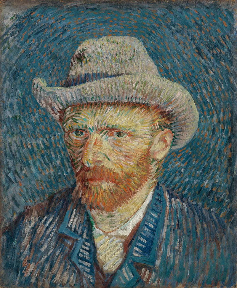 ภาพเหมือนตนเองสวมหมวกเฟลท์ - Vincent van Gogh