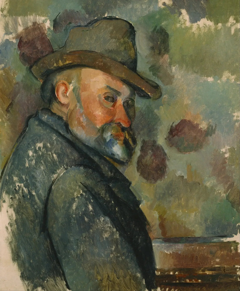 ภาพเหมือนตนเองใส่หมวก - Paul Cézanne