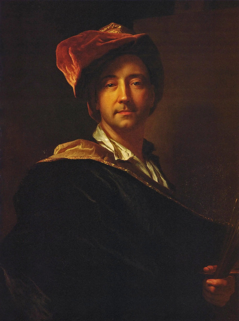 ภาพเหมือนตัวเองสวมผ้าคลุมหัว - Hyacinthe Rigaud