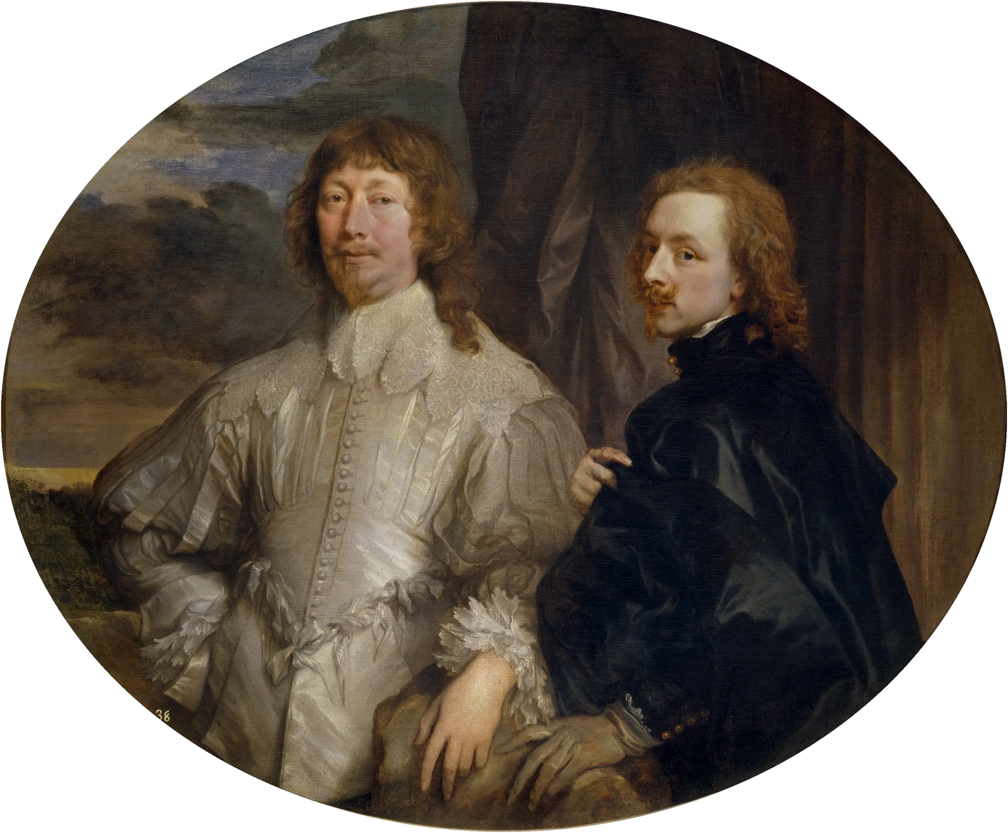 Autoportrait avec Endymion Porter - Antoine van Dyck image 1 reproduction artisanale de tableau