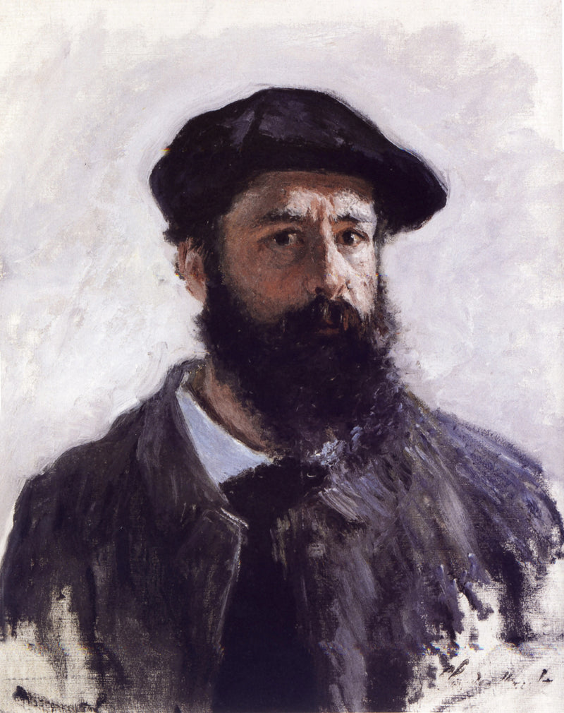 ภาพเหมือนตนเองสวมหมวกเบเร่ต์ W1078 - Claude Monet