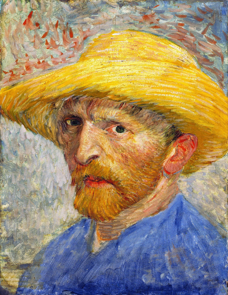 ภาพเหมือนตนเองใส่หมวกฟาง - Vincent van Gogh