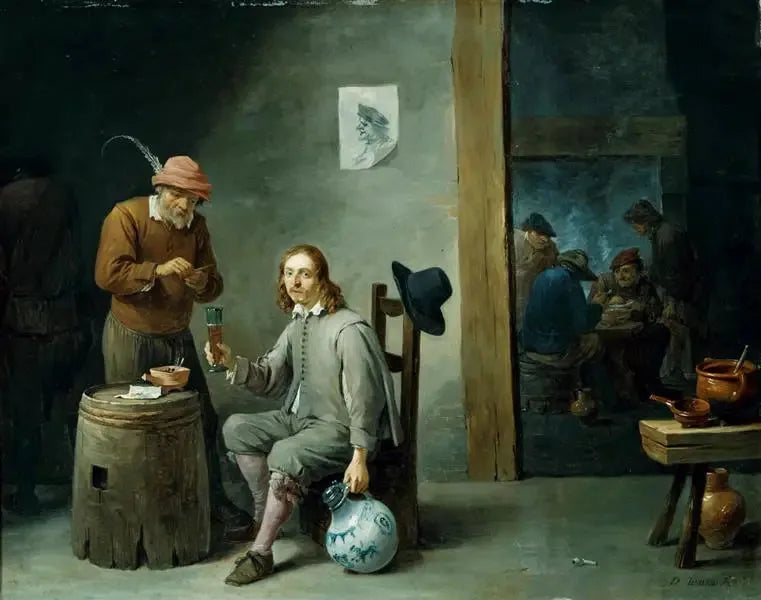 ภาพเหมือนตัวเองในคาบาเรต์ - เดวิด เทเนียร์ส เดอ จูเนียร์