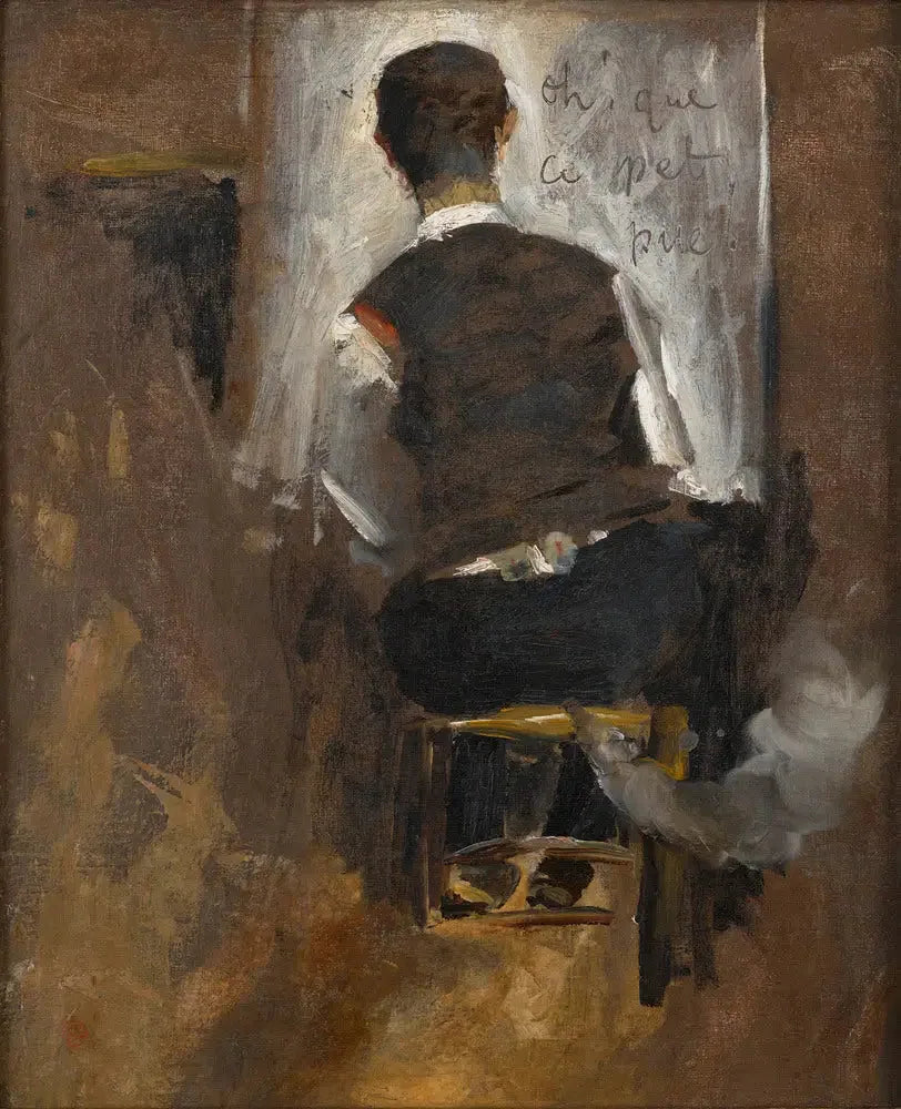 Autoportrait de deux - Henri de Toulouse-Lautrec image 1 copie de tableau peinte à la main