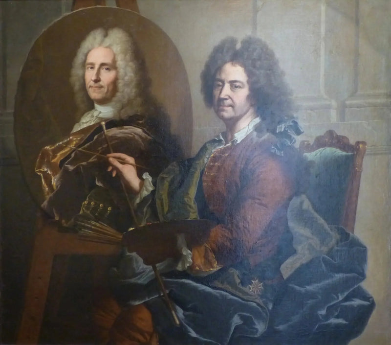 ภาพวาดเหมือนตัวเองหน้าภาพของ François Castanier - Hyacinthe Rigaud