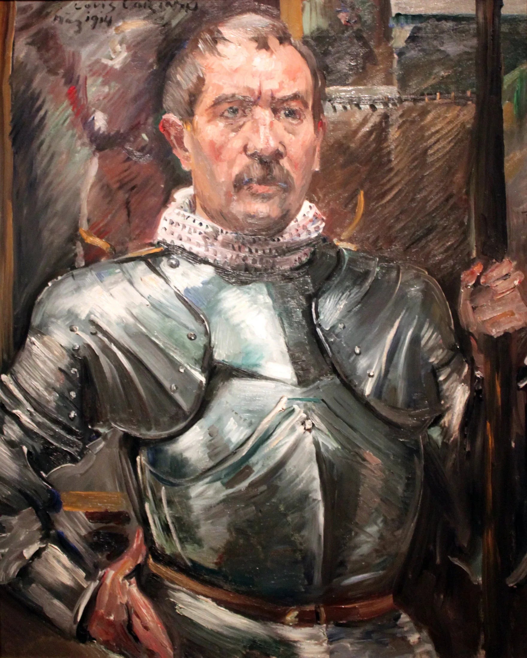 Autoportrait en armure - Lovis Corinth image 1 tableau peint à l’huile sur toile
