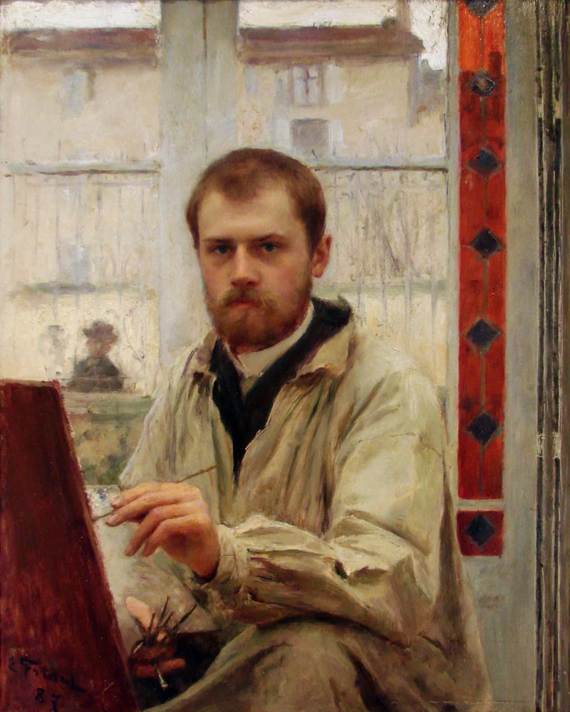Autoportrait en gris clair - Émile Friant