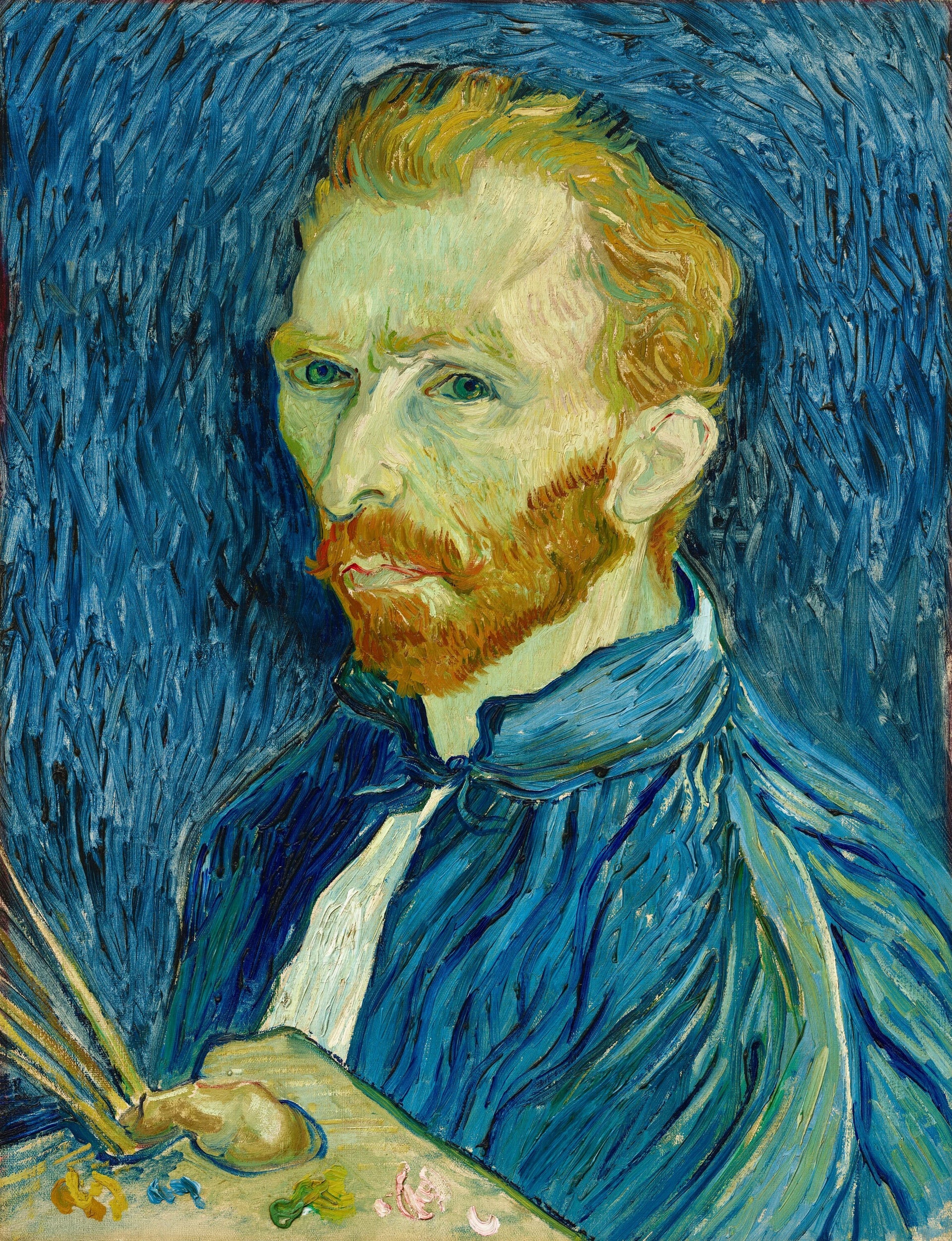 Autoportrait à la palette F626 de Vincent van Gogh, Saint-Rémy