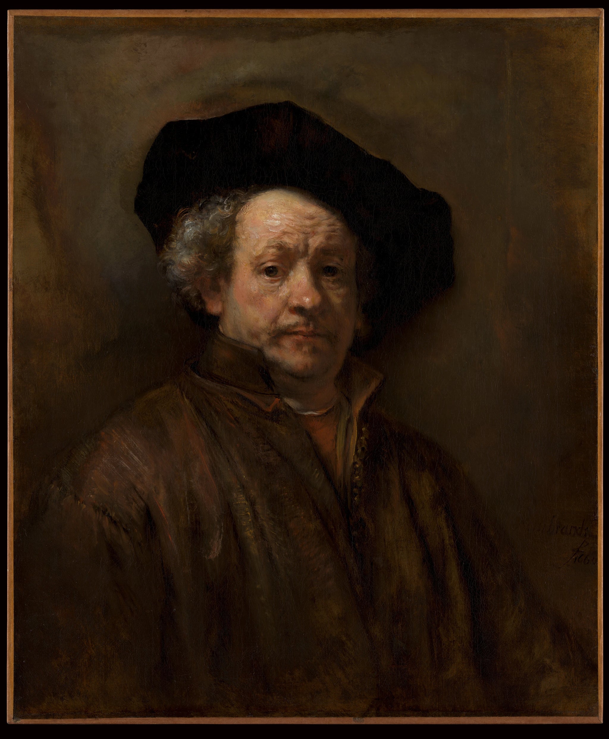 Autoportrait — Rembrandt, 1660, Metropolitan Museum of Art