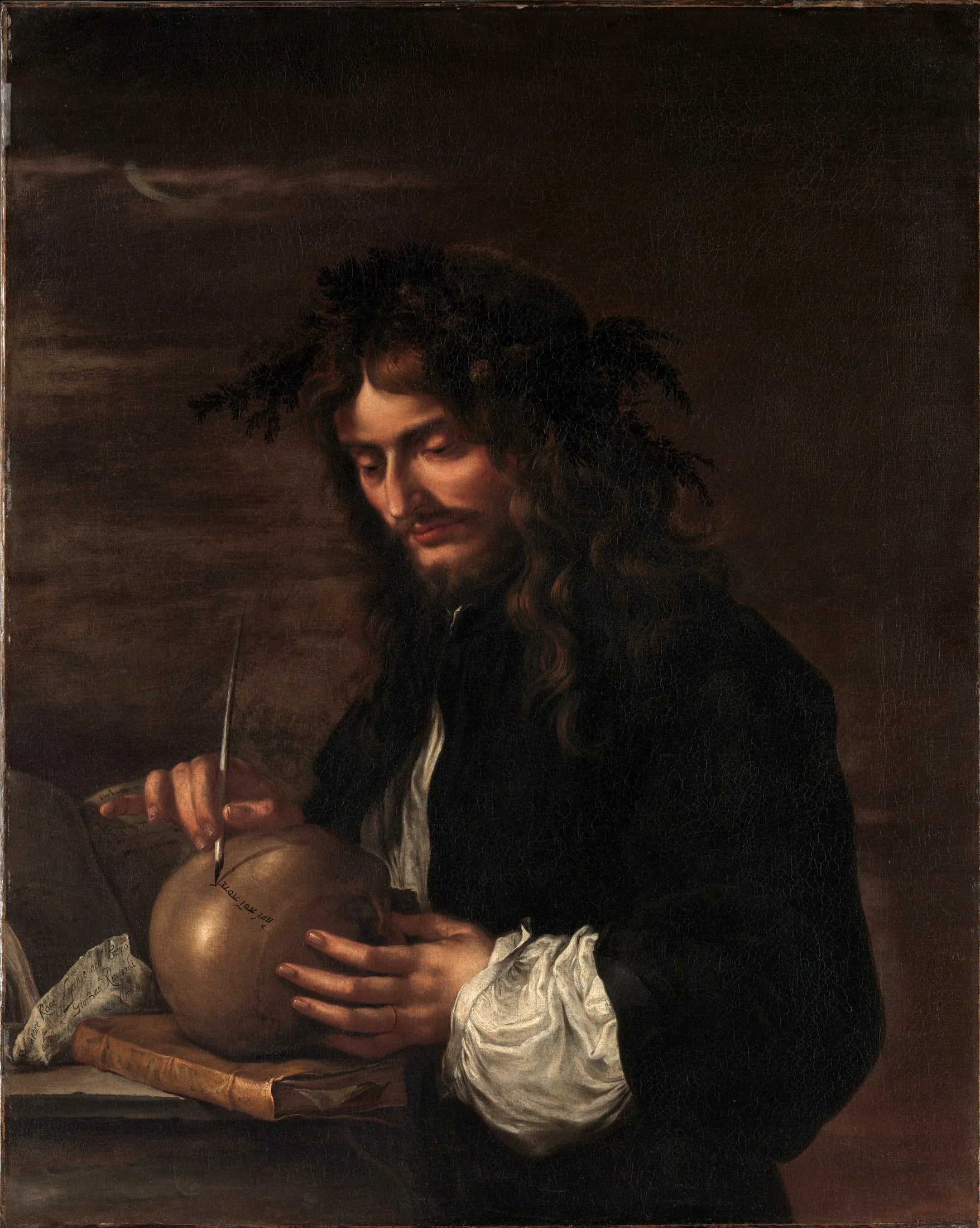 Autoportrait - Salvator Rosa image 1 reproduction artisanale de tableau