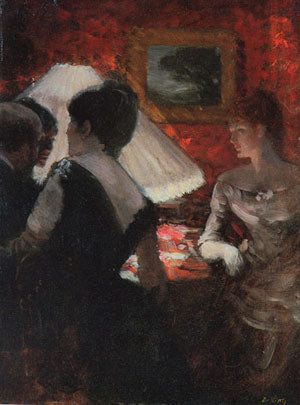 รอบๆ โคมไฟ - Giuseppe De Nittis