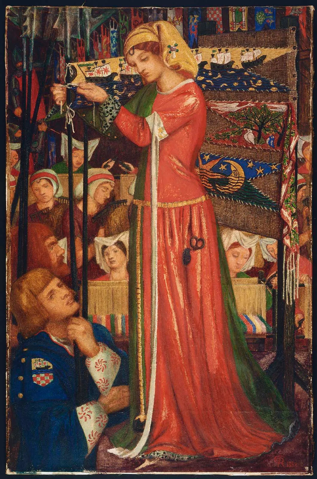 Avant la bataille - Dante Gabriel Rossetti image 1 reproduction d’œuvre d’art à l’huile